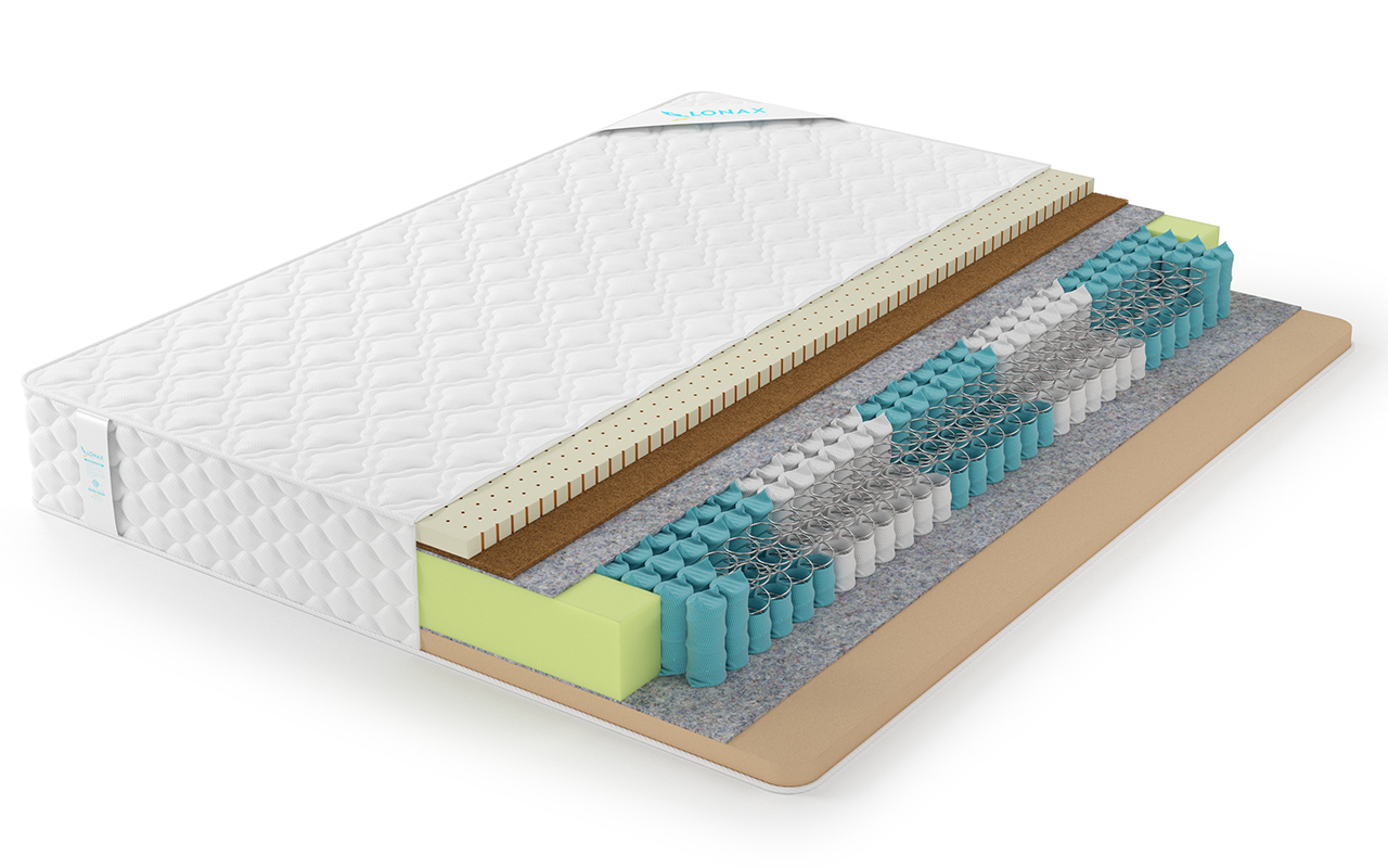 фото: Матрас Lonax Ассорти Memory Medium Mix TFK 5 зон